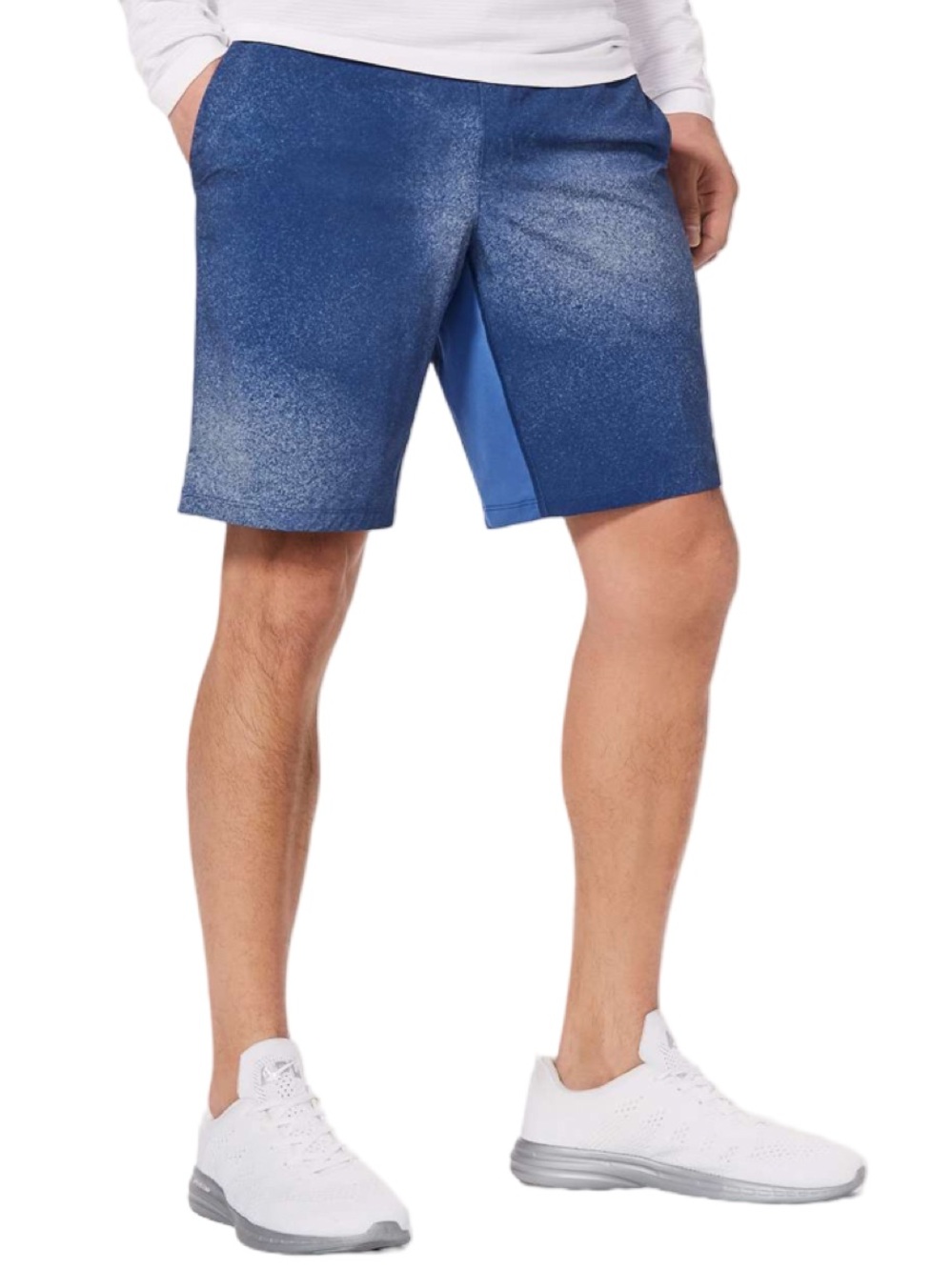 New Mens Lululemon Athletica The Short 9” Ocean Spray Ice Gray Blue Shorts XL